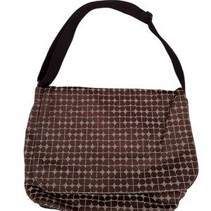 Kate Spade Dot Noel Computer Bag in Brown and Cream